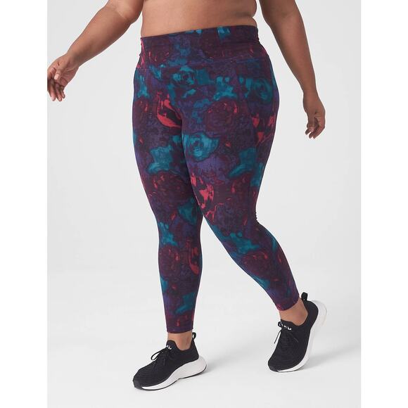 Livi Active Lane Bryant Plus Size 18 20 High Rise Soft 7/8 Leggings With Pockets - Picture 1 of 5